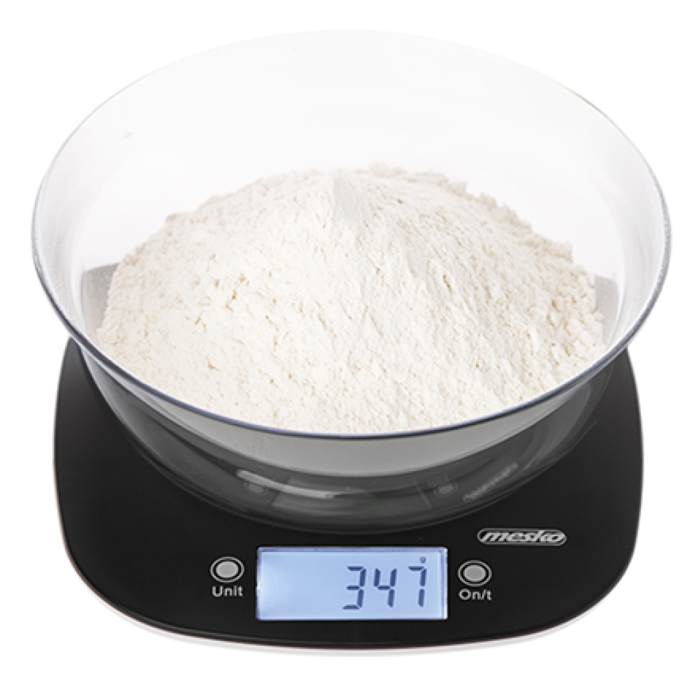 Adler Kitchen Scale with a bowl , MS 3179b , Graduation 1 g , Display type LCD , Black