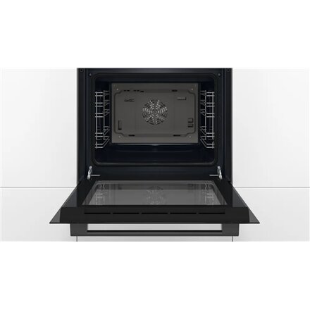 Bosch Oven , HBF133BA1 , 66 L , Electric , EcoClean , Knobs , Height 59.5 cm , Width 59.4 cm , Black