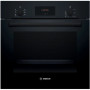 Bosch Oven , HBF133BA1 , 66 L , Electric , EcoClean , Knobs , Height 59.5 cm , Width 59.4 cm , Black