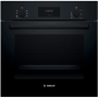Bosch Oven , HBF133BA1 , 66 L , Electric , EcoClean , Knobs , Height 59.5 cm , Width 59.4 cm , Black
