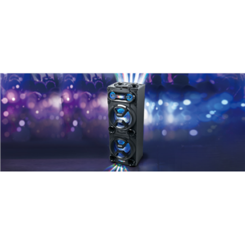 Muse M-1986 DJ Speaker, Wired, Bluetooth, Black Muse