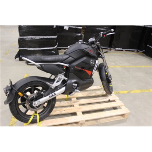 SALE OUT. SUPER SOCO Electric Motorcycle TC MAX 2021, Aluminum, Black, L3e, 4G / USED AS DEMO, SCRATCHED, WITHOUT ORIGINAL PACKAGING SUPER SOCO TCmax Aluminum 2021 Black, L3e, 4G modem, Max speed 95 km/h, Distance per battery charge (max) 110 km, Warranty