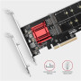 AXAGON PCIe 2x NVMe M.2 Controller , PCEM2-ND