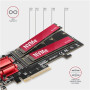 AXAGON PCIe 2x NVMe M.2 Controller , PCEM2-ND