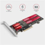 AXAGON PCIe 2x NVMe M.2 Controller , PCEM2-ND