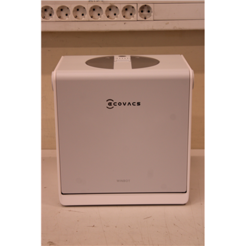 SALE OUT. Ecovacs WINBOT W2S OMNI Window cleaning robot, White/Silver , Ecovacs Window Cleaning Robot , WINBOT W2S OMNI , Corded , 8000 Pa , White , USED, DIRTY