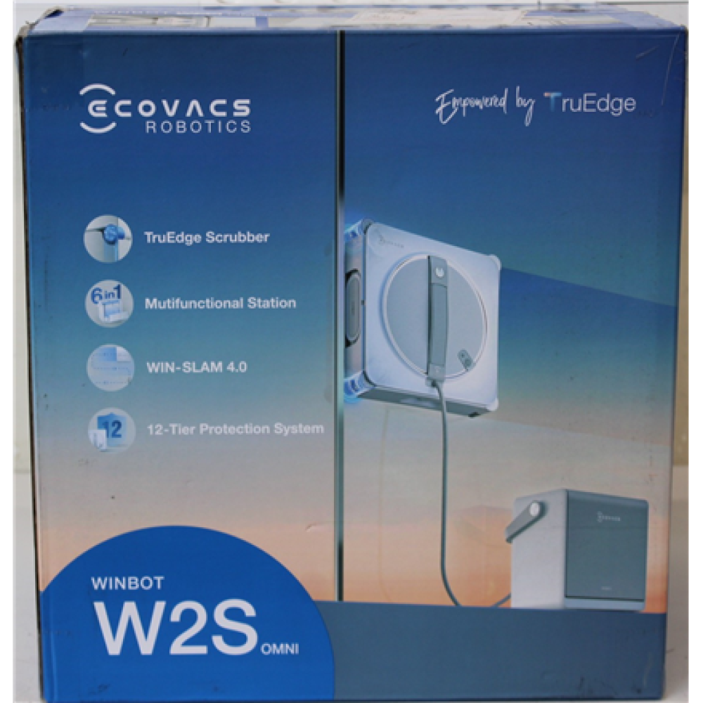 SALE OUT. , Ecovacs Window Cleaning Robot , WINBOT W2S OMNI , Corded , 8000 Pa , White , ITEM USED, DIRTY AND SCRATCHED