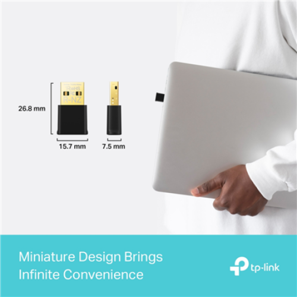 TP-LINK , Archer TX20U Nano , AX1800 Nano Dual Band Wi-Fi 6 USB Adapter , USB 2.0
