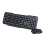 Gembird , Desktop Set , KBS-WM-02 , Keyboard and Mouse Set , Wireless , Mouse included , US , Black , USB , US , 450 g , Numeric keypad , Wireless connection
