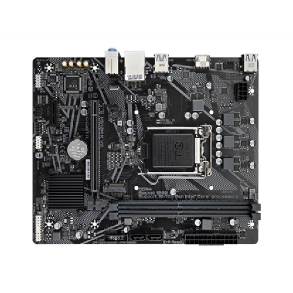 Gigabyte , H510M K V2 1.0 M/B , Processor family Intel , Processor socket LGA1200 , DDR4 DIMM , Memory slots 2 , Supported hard disk drive interfaces SATA, M.2 , Number of SATA connectors 2 , Chipset Intel H470 Express , Micro ATX
