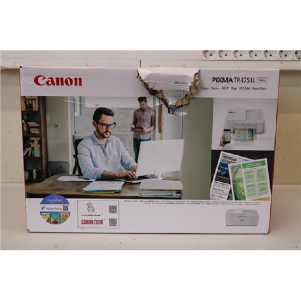 Canon PIXMA TR4751i , Colour , Inkjet , All-in-one , Wi-Fi , White , DAMAGED PACKAGING