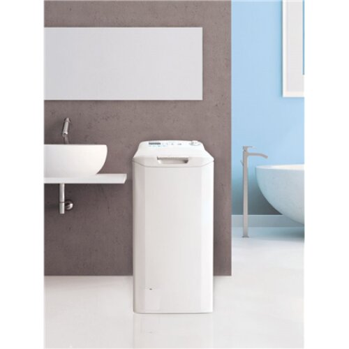 Candy , Washing Machine , CST 26LET/1-S , Energy efficiency class D , Top loading , Washing capacity 6 kg , 1200 RPM , Depth 60 cm , Width 41 cm , Display , LED , Near Field Communication (NFC) , White