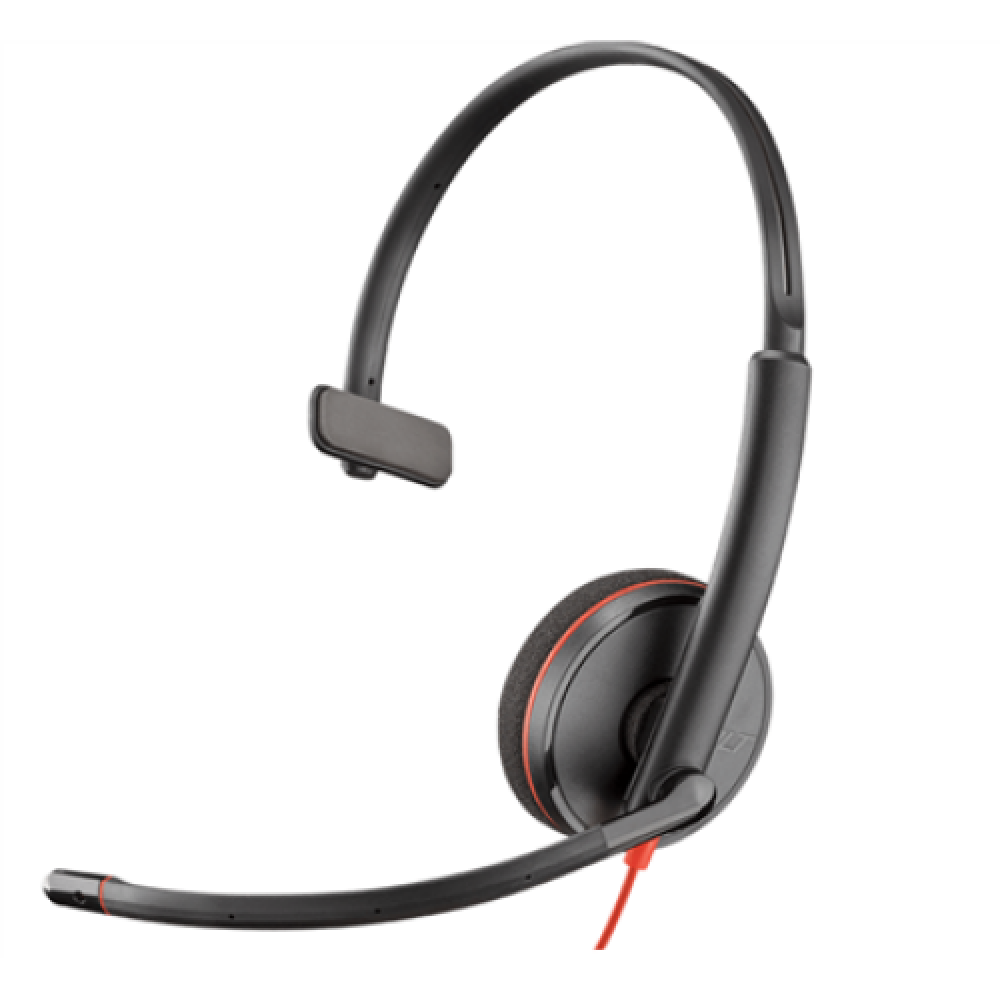 Poly Headset Blackwire C3210 Built-in microphone On-Ear USB-A Black