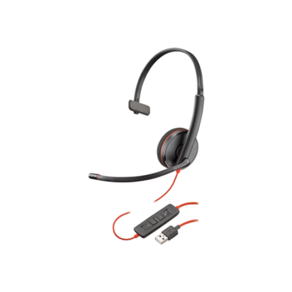 Poly Headset Blackwire C3210 Built-in microphone On-Ear USB-A Black