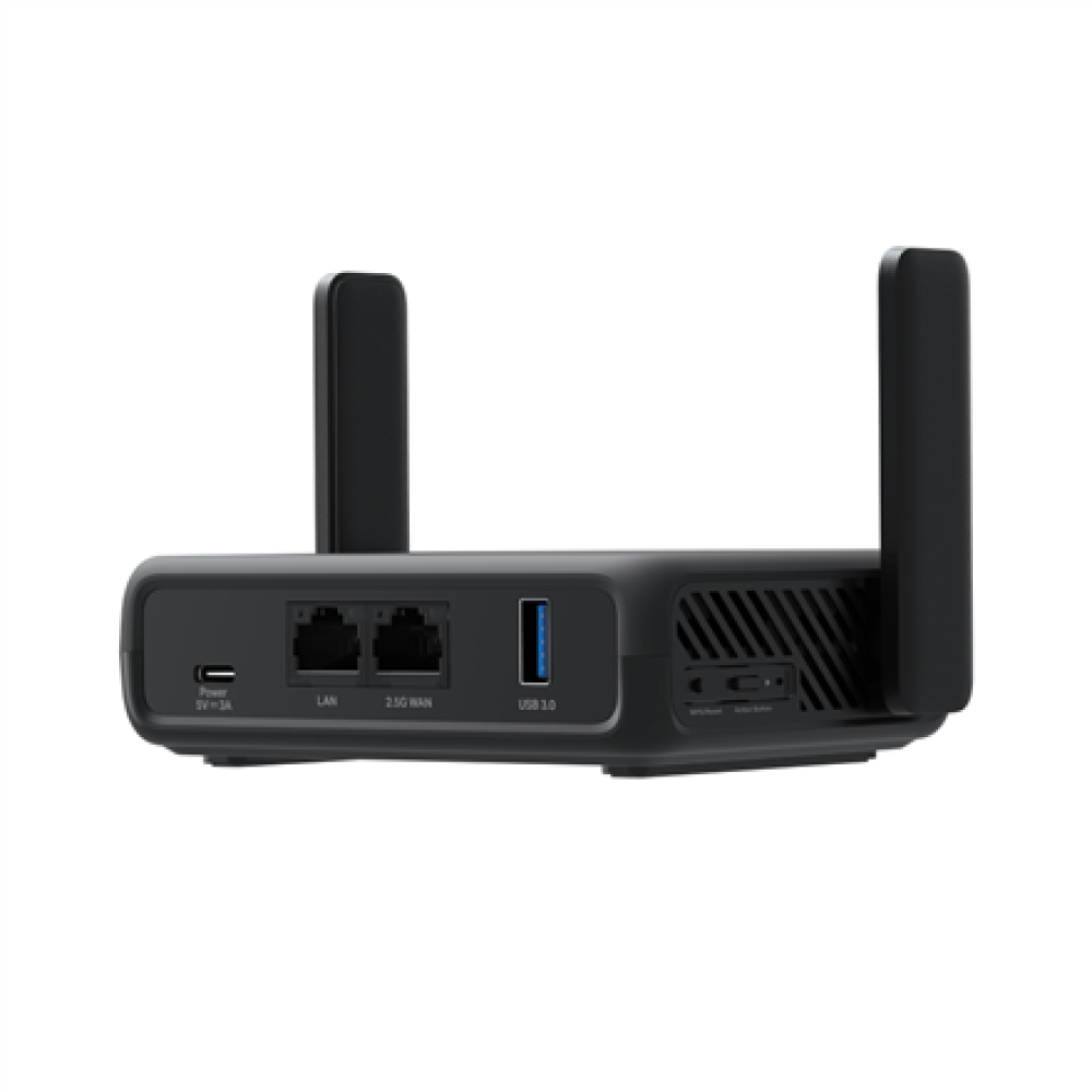 Mercusys AX3000 Travel Router , MR84X-Travel , 802.11a , 574/2402 Mbit/s , 10/100/1000 Mbit/s , Ethernet LAN (RJ-45) ports 1 , Mesh Support No , MU-MiMO No , No mobile broadband , Antenna type External Omni-directional , 1