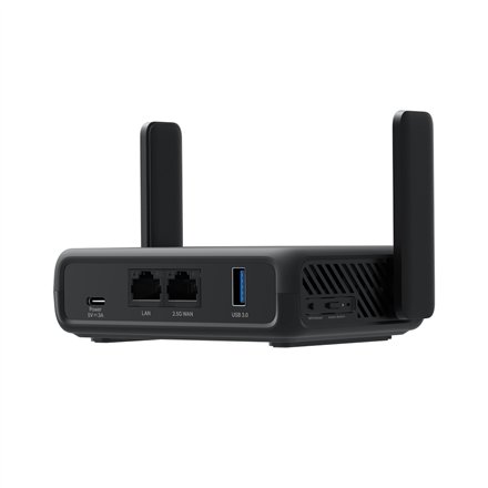 Mercusys AX3000 Travel Router , MR84X-Travel , 802.11ax , 574/2402 Mbit/s , 10/100/1000 Mbit/s , Mesh Support No , MU-MiMO No , No mobile broadband , Antenna type External Omni-directional , 1