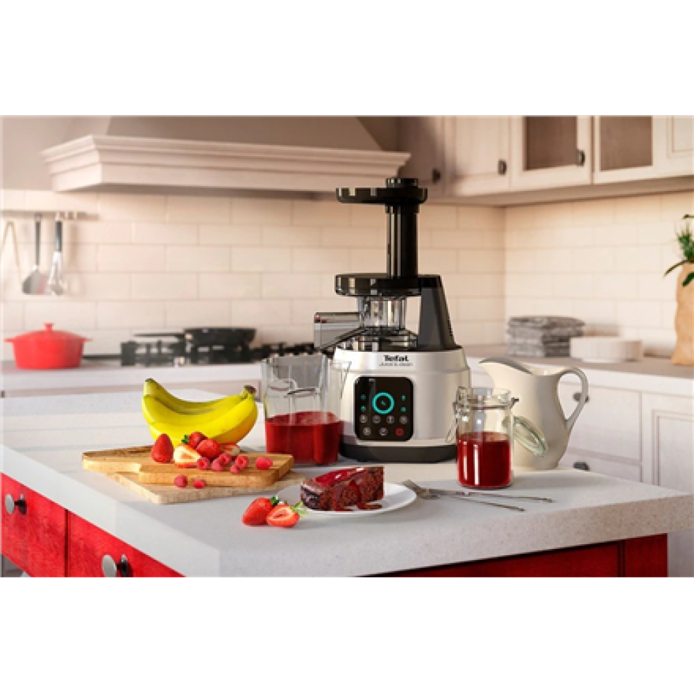 TEFAL , Juicer , ZC420E38 Juice & Clean , Type Juicer maker , Silver/Black , 150 W , Number of speeds 4