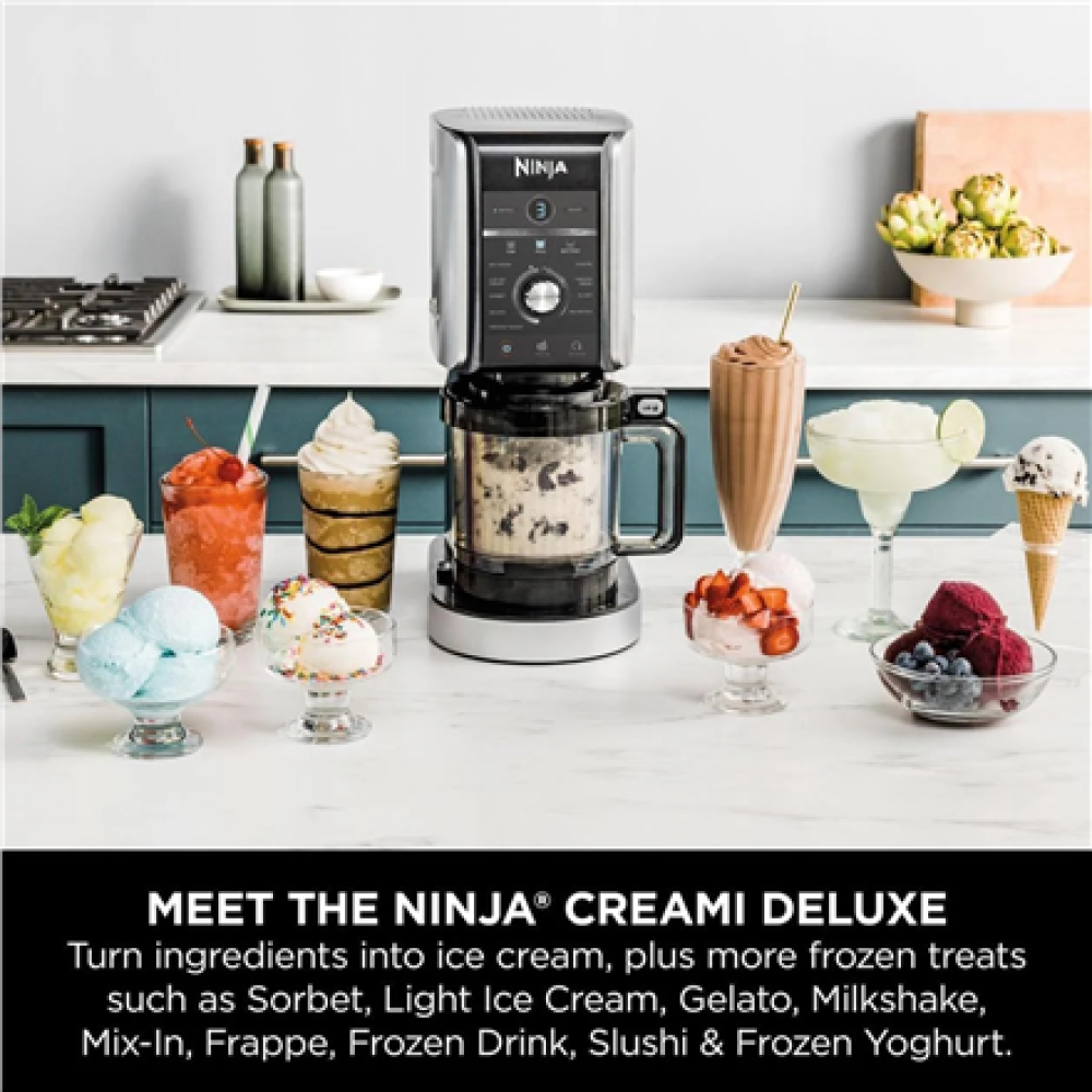 NINJA , Ice Cream Maker , NC502EU Creami Deluxe , Power 800 W , Silver/Black