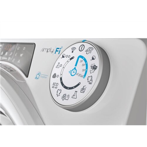 Candy Washing Machine with Dryer ROW 4854DWME/1-S Energy efficiency class A, Front loading, Washing capacity 8 kg, 1400 RPM, Depth 53 cm, Width 60 cm, Display, TFT, Drying system, Drying capacity 5 kg, Wi-Fi, White, Free standing