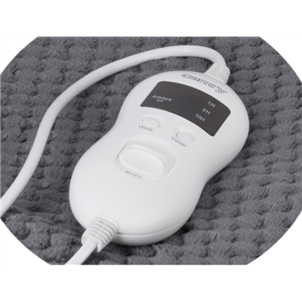 Camry , Electirc Heating Blanket with Timer , CR 7416 , Number of heating levels 5 , Number of persons 1 , Washable , Remote control , Coral Fleece/Polyester , 60 W