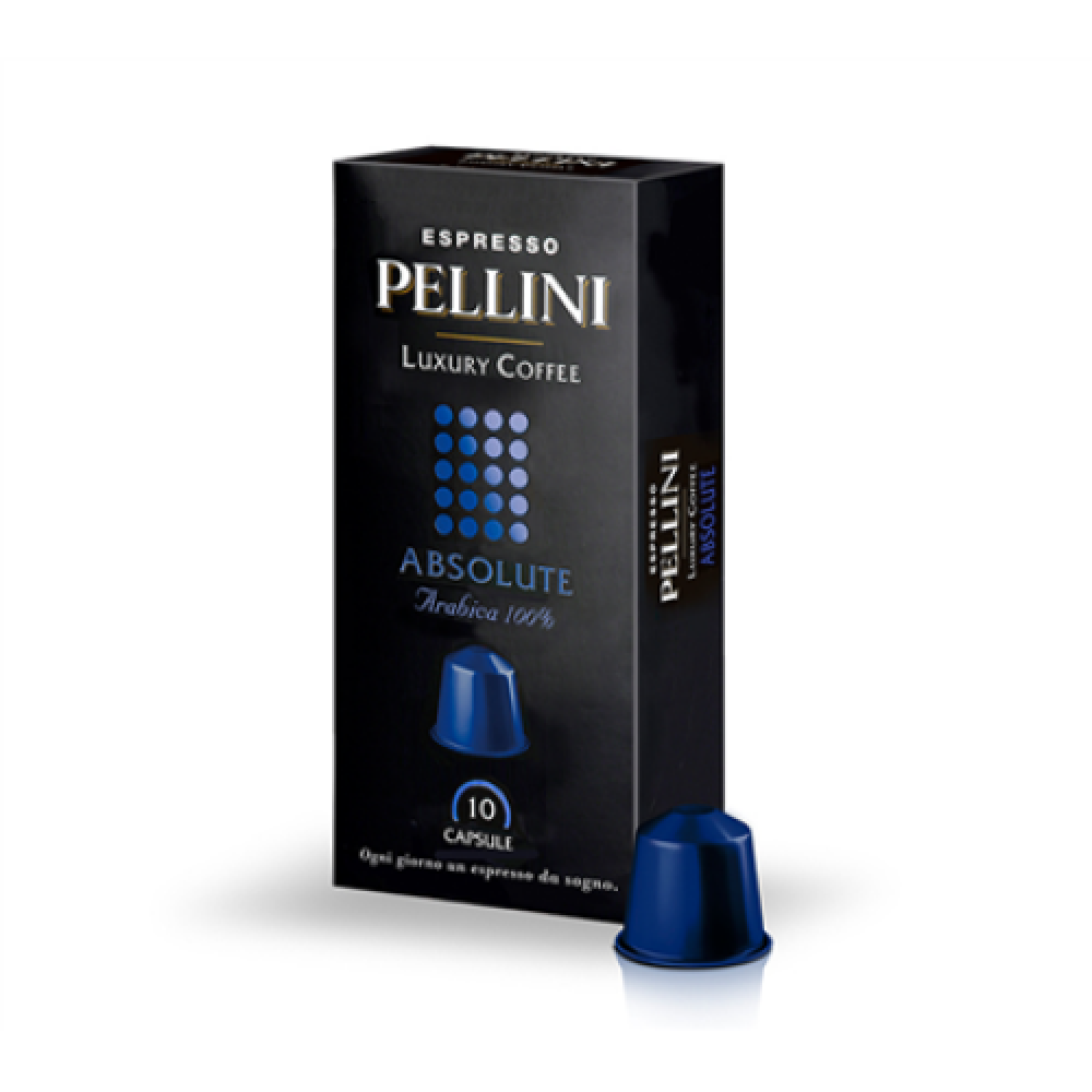 Pellini Top Luxury Absolute Ground coffee capsules Coffee Capsules for Nespresso coffee machines 10 capsules 100% Arabica 50 g
