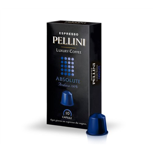 Pellini Top Luxury Absolute Ground coffee capsules Coffee Capsules for Nespresso coffee machines 10 capsules 100% Arabica 50 g
