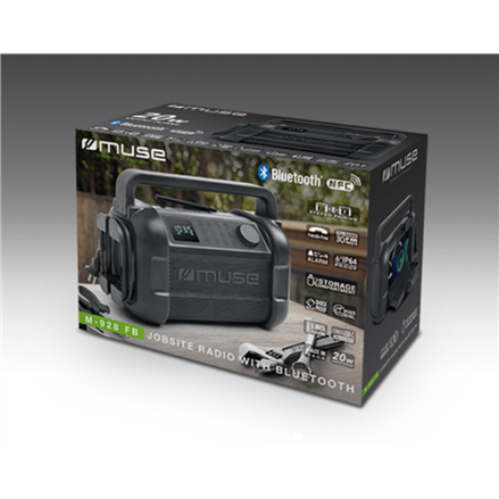 Muse , M-928 FB , Radio Speaker , Waterproof , Bluetooth , Black , Portable , Wireless connection