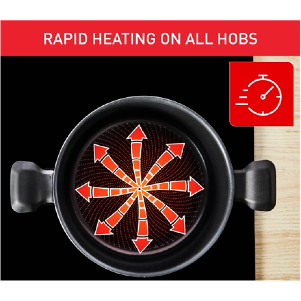 TEFAL Pot , H0567042 , 24 cm , Aluminum , Lid included