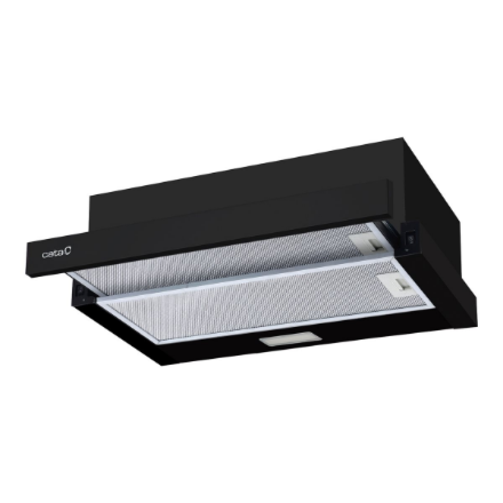 CATA , TFB-5160 BK , Telescopic , Energy efficiency class C , Width 59.5 cm , 300 m³/h , Mechanical control , LED , Black