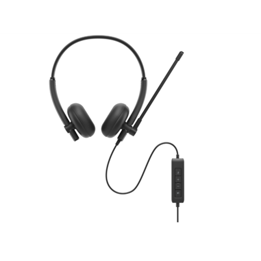Dell Headset , WH125 , Built-in microphone , Wired , Black