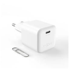 Fixed Mini GaN power adapter with USB-C output and PD support, 65W