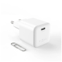 Fixed Mini GaN power adapter with USB-C output and PD support, 65W