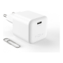 Fixed Mini GaN power adapter with USB-C output and PD support, 65W
