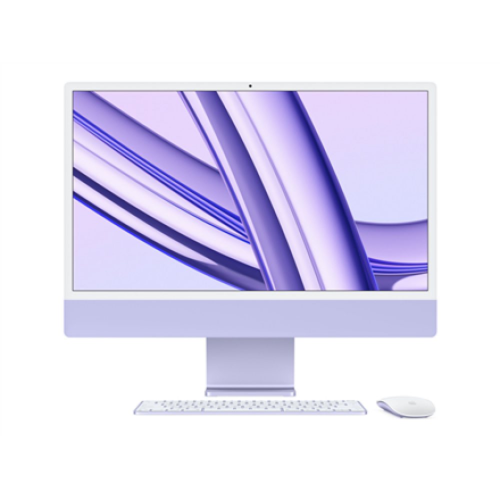 Apple iMac 24” 4.5K Retina, Apple M3 8C CPU, 10C GPU/8GB/512GB SSD/Silver/INT , Apple