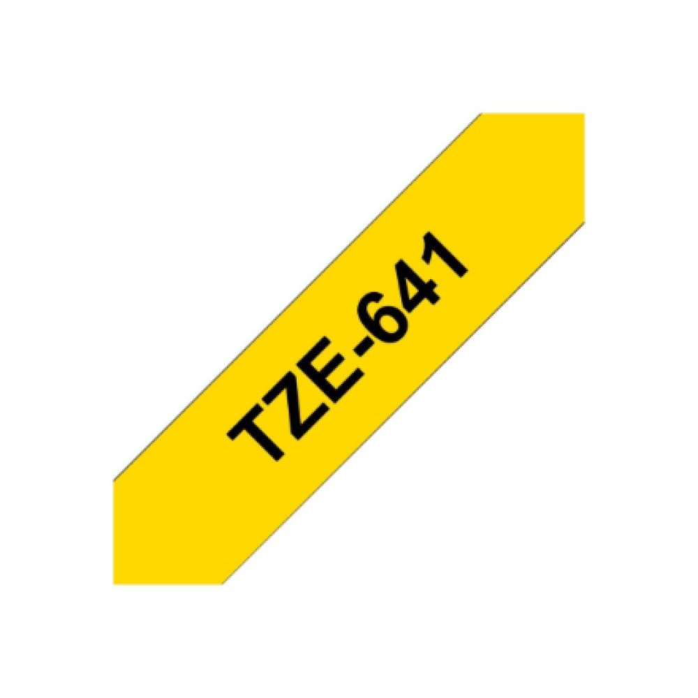Brother , TZe-641 Laminated Tape , Black On Yellow , TZe , 8 m , 1.8 cm