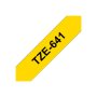 Brother , TZe-641 Laminated Tape , Black On Yellow , TZe , 8 m , 1.8 cm