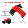 PROIRON Fitness Hula Hoop 73 - 98 cm wide Black/Red
