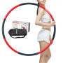 PROIRON Fitness Hula Hoop 73 - 98 cm wide Black/Red