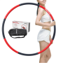 PROIRON Fitness Hula Hoop 73 - 98 cm wide Black/Red