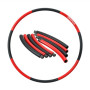 PROIRON Fitness Hula Hoop 73 - 98 cm wide Black/Red