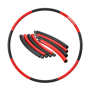 PROIRON Fitness Hula Hoop 73 - 98 cm wide Black/Red