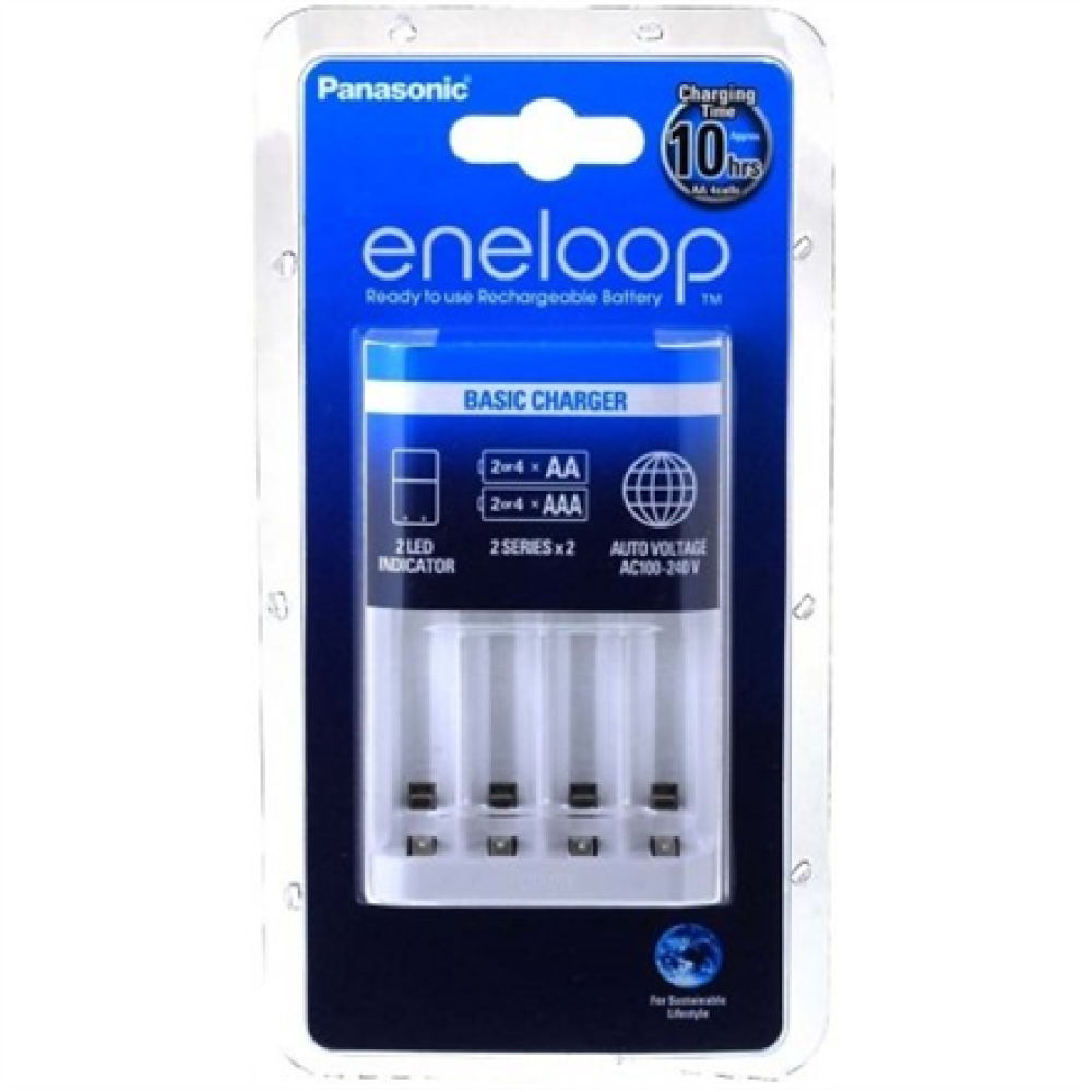 Panasonic eneloop Basic battery charger 2 or 4 AA/AAA