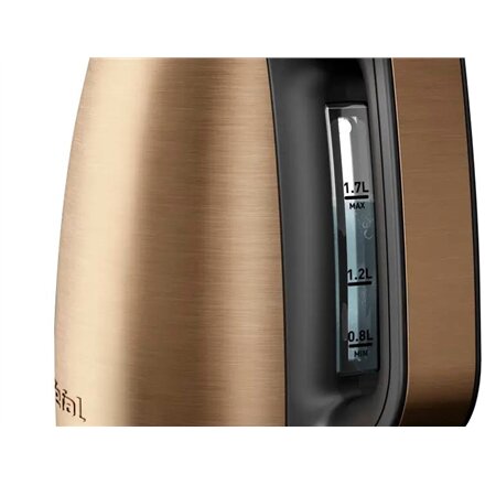 TEFAL Coppertinto Kettle , KI280G10 , Electric , 2400 W , 1.7 L , Stainless steel , 360° rotational base , Copper/Black