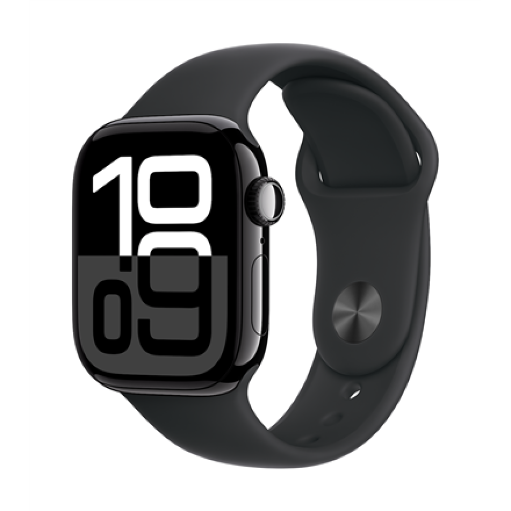 Apple Watch Series 10 , GPS (satellite) , Always-On Retina , Waterproof , Jet Black