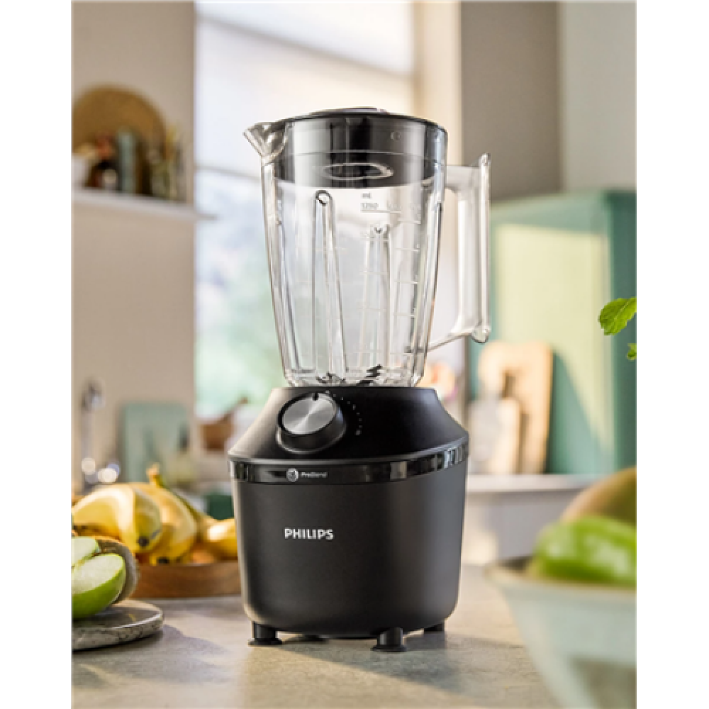 Philips Blender , HR2291/01 3000 Series , Tabletop , 600 W , Jar material Glass , Jar capacity 2 L , Ice crushing , Black