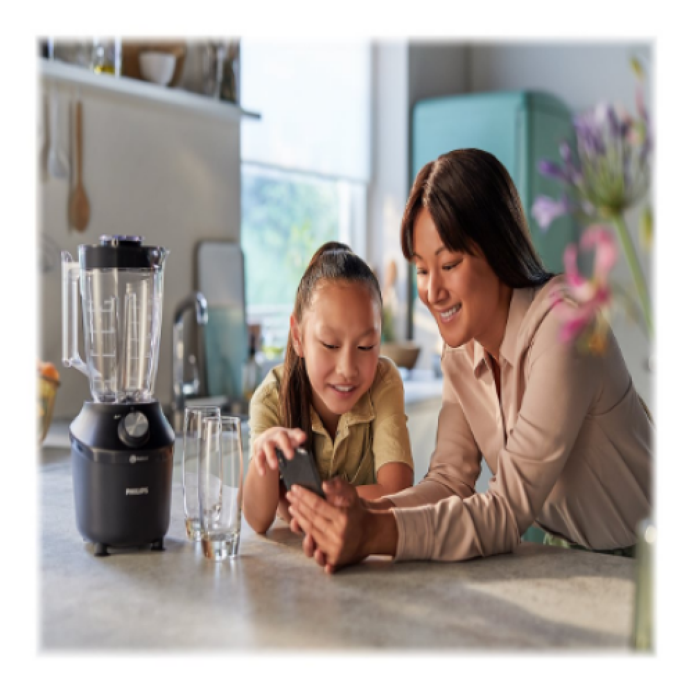 Philips Blender , HR2291/01 3000 Series , Tabletop , 600 W , Jar material Glass , Jar capacity 2 L , Ice crushing , Black