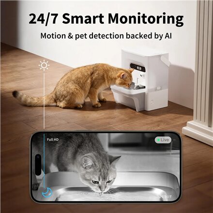 PETKIT Pet Water Fountain with Camera , EverSweet Ultra , Capacity 5 L , Material ABS, 304 Stainless Steel, PP, PPO , White