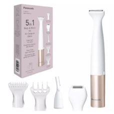 Panasonic 5-in-1 Body and Bikini Trimmer Kit , ES-WM31 , Cordless , Wet & Dry , White/Gold Rose