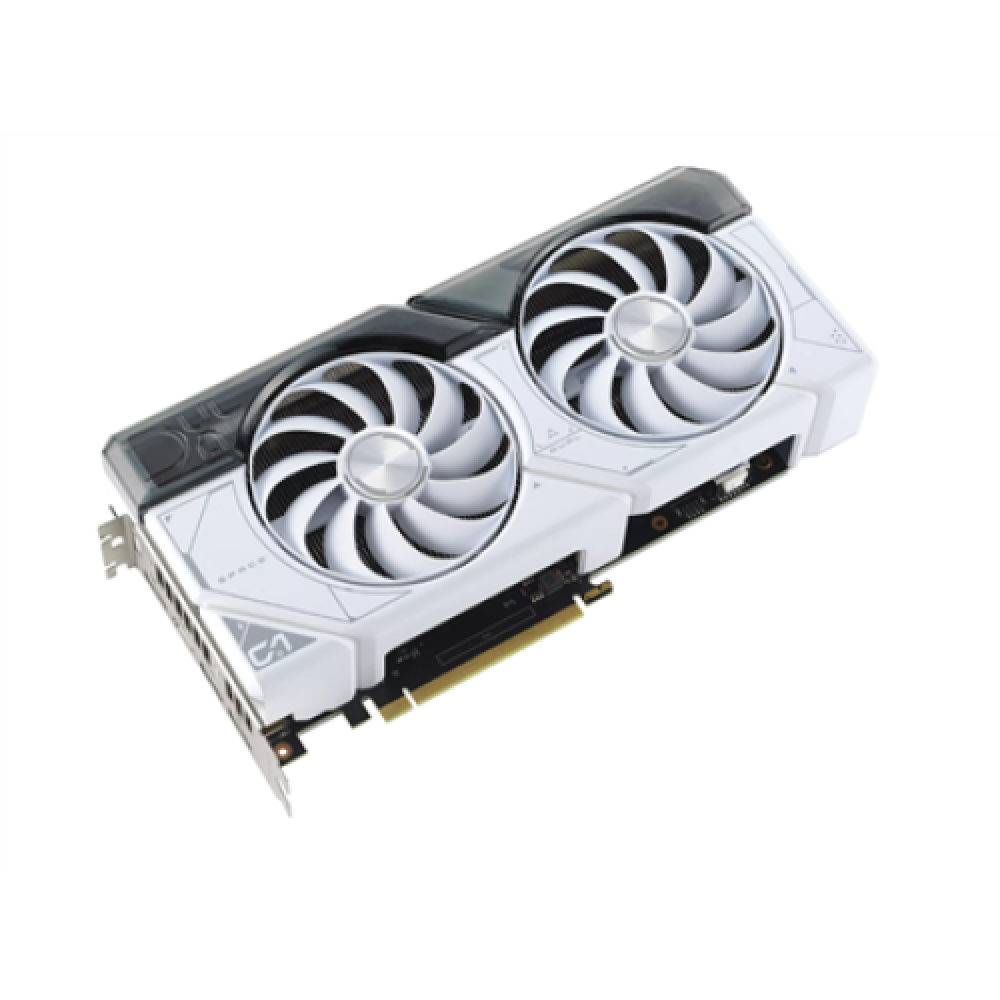 Asus , DUAL-RTX4070-O12G-WHITE , NVIDIA , 12 GB , GeForce RTX 4070 , GDDR6X , HDMI ports quantity 1 , PCI Express 4.0 , Memory clock speed 21000 MHz