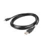Lanberg Mini USB to USB Type-A 2.0 Cable, 1.8 m , CA-USBK-10CC-0018-BK , Mini USB to USB Type-A